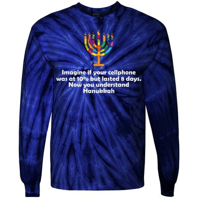 Understanding Hanukkah Funny Tie-Dye Long Sleeve Shirt