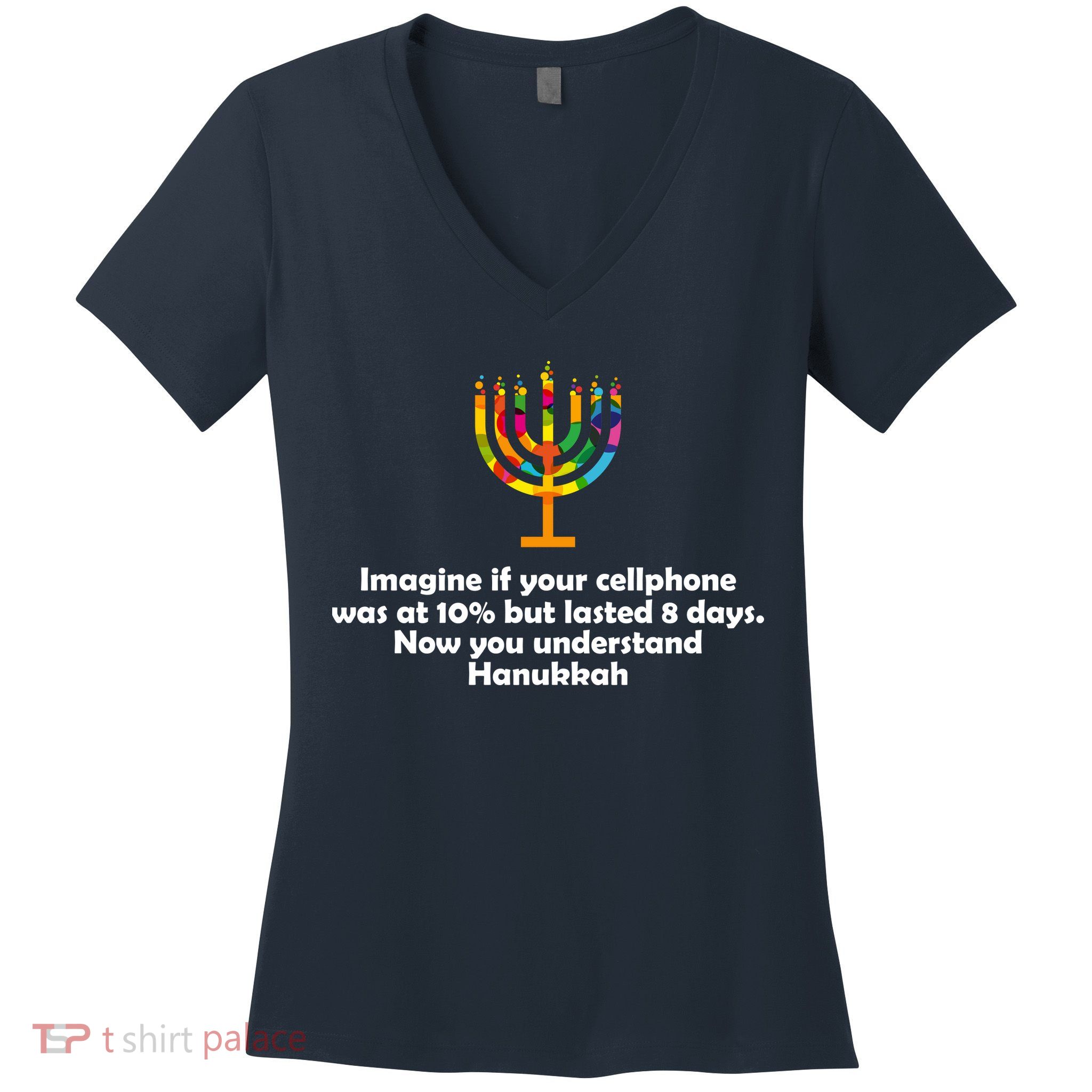 Understanding Hanukkah Funny Women's V-Neck T-Shirt