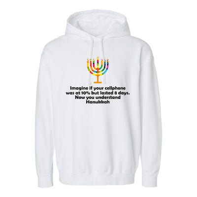 Understanding Hanukkah Funny Garment-Dyed Fleece Hoodie