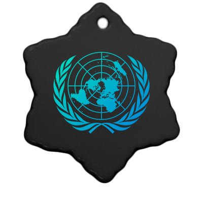 United Nations Flag Un United Nations Emblem Meaningful Gift Ceramic Star Ornament