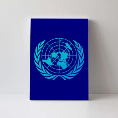 United Nations Flag Un United Nations Emblem Meaningful Gift Canvas