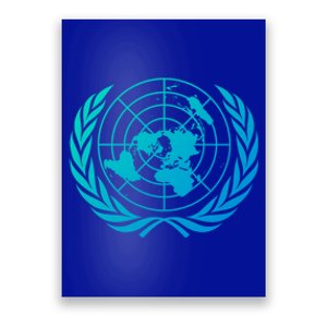 United Nations Flag Un United Nations Emblem Meaningful Gift Poster