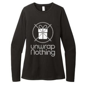 Unwrap Nothing Funny Anti Christmas Grumpy Christmas Womens CVC Long Sleeve Shirt