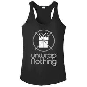 Unwrap Nothing Funny Anti Christmas Grumpy Christmas Ladies PosiCharge Competitor Racerback Tank