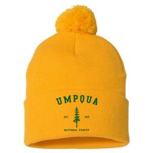 Umpqua National Forest Explore Oregon Pom Pom 12in Knit Beanie