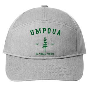 Umpqua National Forest Explore Oregon 7-Panel Snapback Hat