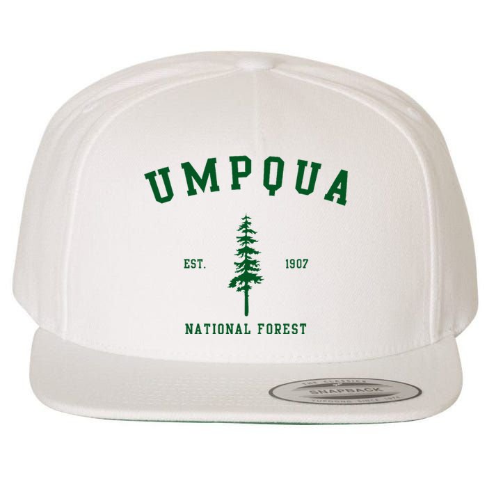 Umpqua National Forest Explore Oregon Wool Snapback Cap