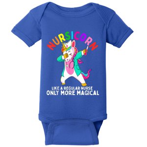 Unicorn Nurse Funny Nursicorn Rainbow Nursing Rn Gift Baby Bodysuit