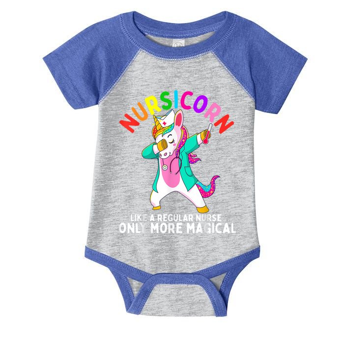 Unicorn Nurse Funny Nursicorn Rainbow Nursing Rn Gift Infant Baby Jersey Bodysuit