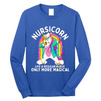 Unicorn Nurse Funny Dabbing Nursicorn Rn Funny Gift Gift Long Sleeve Shirt