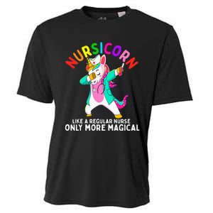 Unicorn Nurse Funny Nursicorn Rainbow Nursing RN Gift Women Cooling Performance Crew T-Shirt