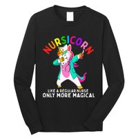 Unicorn Nurse Funny Nursicorn Rainbow Nursing RN Gift Women Long Sleeve Shirt