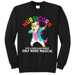 Unicorn Nurse Funny Nursicorn Rainbow Nursing RN Gift Women Sweatshirt