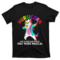 Unicorn Nurse Funny Nursicorn Rainbow Nursing RN Gift Women T-Shirt