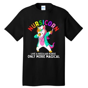 Unicorn Nurse Funny Nursicorn Rainbow Nursing RN Gift Women Tall T-Shirt