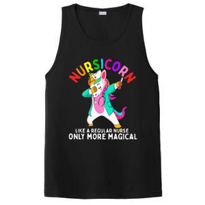 Unicorn Nurse Funny Nursicorn Rainbow Nursing RN Gift Women PosiCharge Competitor Tank