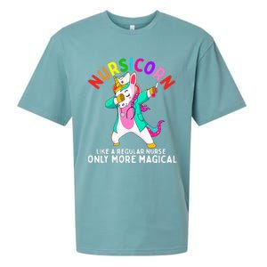 Unicorn Nurse Funny Nursicorn Rainbow Nursing RN Gift Women Sueded Cloud Jersey T-Shirt