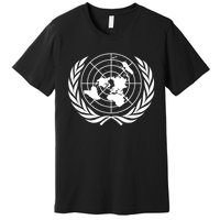 United Nations Flag Un United Nations Emblem Premium T-Shirt