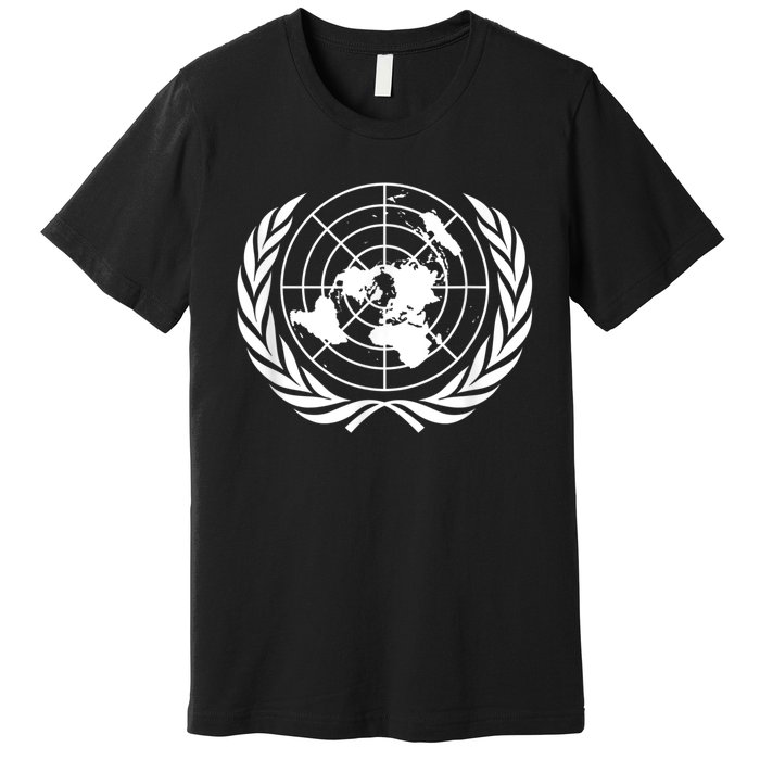 United Nations Flag Un United Nations Emblem Premium T-Shirt