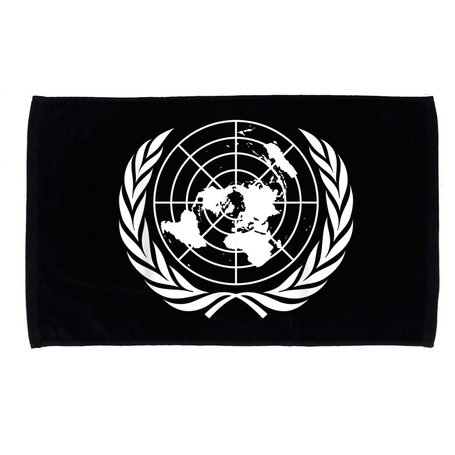 United Nations Flag Un United Nations Emblem Microfiber Hand Towel