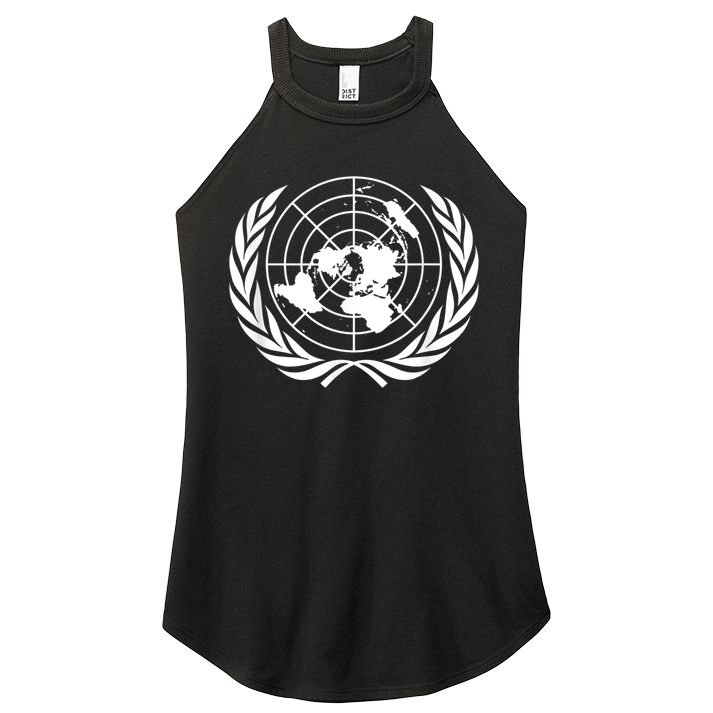 United Nations Flag Un United Nations Emblem Women's Perfect Tri Rocker Tank