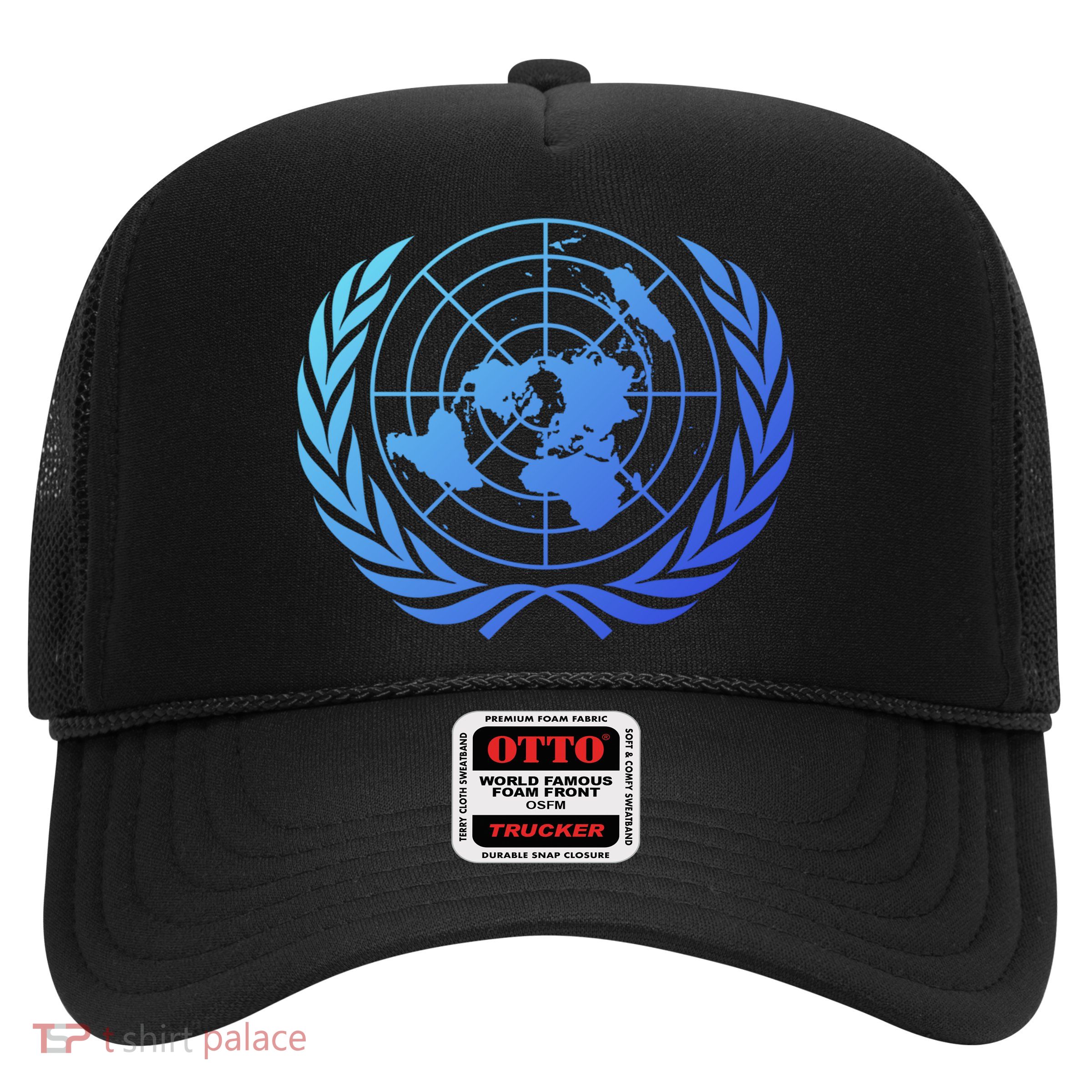 United Nations Flag Un United Nations Emblem Meaningful Gift Trucker Hat