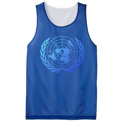 United Nations Flag Un United Nations Emblem Meaningful Gift Mesh Reversible Basketball Jersey Tank