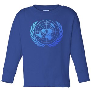 United Nations Flag Un United Nations Emblem Meaningful Gift Toddler Long Sleeve Shirt