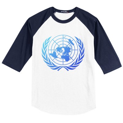 United Nations Flag Un United Nations Emblem Meaningful Gift Baseball Sleeve Shirt