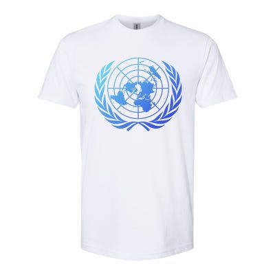 United Nations Flag Un United Nations Emblem Meaningful Gift Softstyle CVC T-Shirt