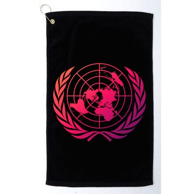 United Nations Flag Un United Nations Emblem Meaningful Gift Golf Towel