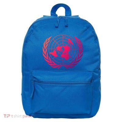United Nations Flag Un United Nations Emblem Meaningful Gift 16 in Basic Backpack