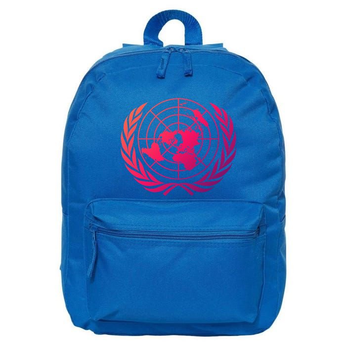 United Nations Flag Un United Nations Emblem Meaningful Gift 16 in Basic Backpack
