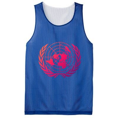 United Nations Flag Un United Nations Emblem Meaningful Gift Mesh Reversible Basketball Jersey Tank