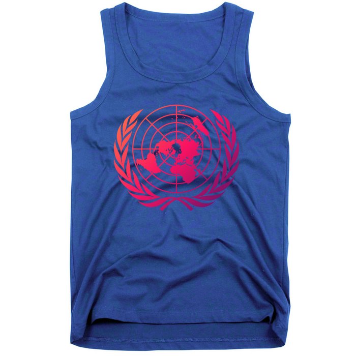 United Nations Flag Un United Nations Emblem Meaningful Gift Tank Top