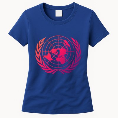 United Nations Flag Un United Nations Emblem Meaningful Gift Womens T-Shirt