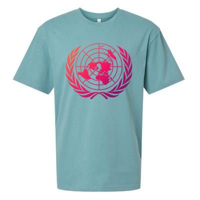 United Nations Flag Un United Nations Emblem Meaningful Gift Sueded Cloud Jersey T-Shirt