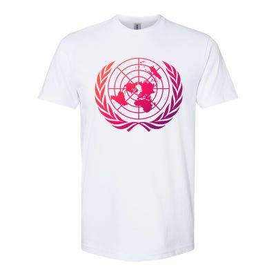 United Nations Flag Un United Nations Emblem Meaningful Gift Softstyle® CVC T-Shirt