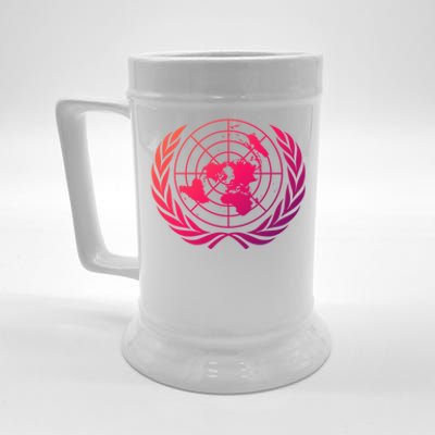 United Nations Flag Un United Nations Emblem Meaningful Gift Beer Stein