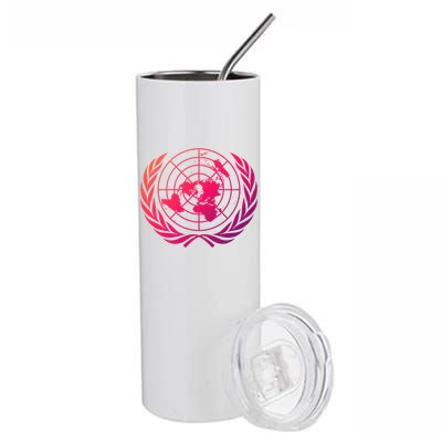 United Nations Flag Un United Nations Emblem Meaningful Gift Stainless Steel Tumbler