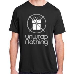 Unwrap Nothing Funny Anti Christmas Grumpy Christmas Adult ChromaSoft Performance T-Shirt