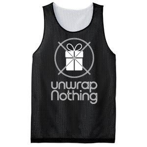 Unwrap Nothing Funny Anti Christmas Grumpy Christmas Mesh Reversible Basketball Jersey Tank