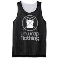 Unwrap Nothing Funny Anti Christmas Grumpy Christmas Mesh Reversible Basketball Jersey Tank