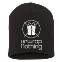 Unwrap Nothing Funny Anti Christmas Grumpy Christmas Short Acrylic Beanie