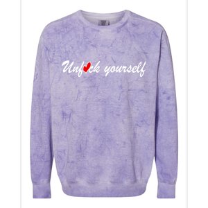 Unfuck Yourself Colorblast Crewneck Sweatshirt