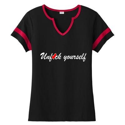 Unfuck Yourself Ladies Halftime Notch Neck Tee