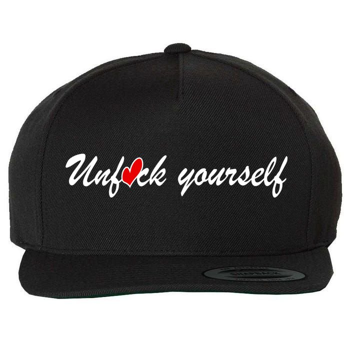 Unfuck Yourself Wool Snapback Cap