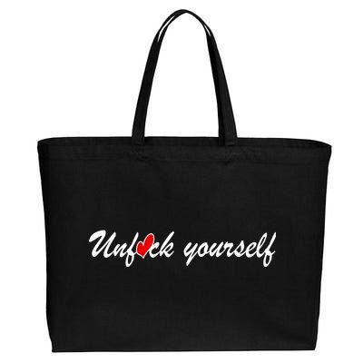 Unfuck Yourself Cotton Canvas Jumbo Tote