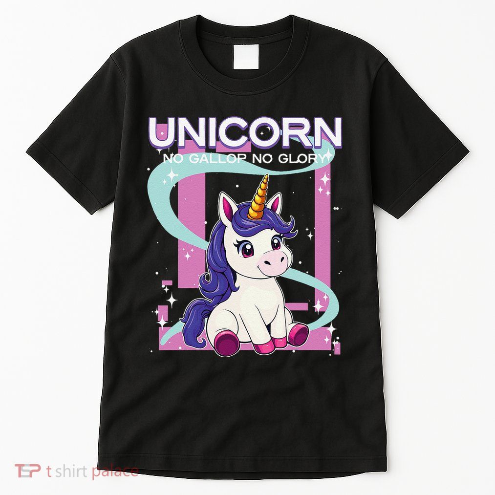 Unicorn No Gallop No Glory Unicorn .Png Tall T-Shirt