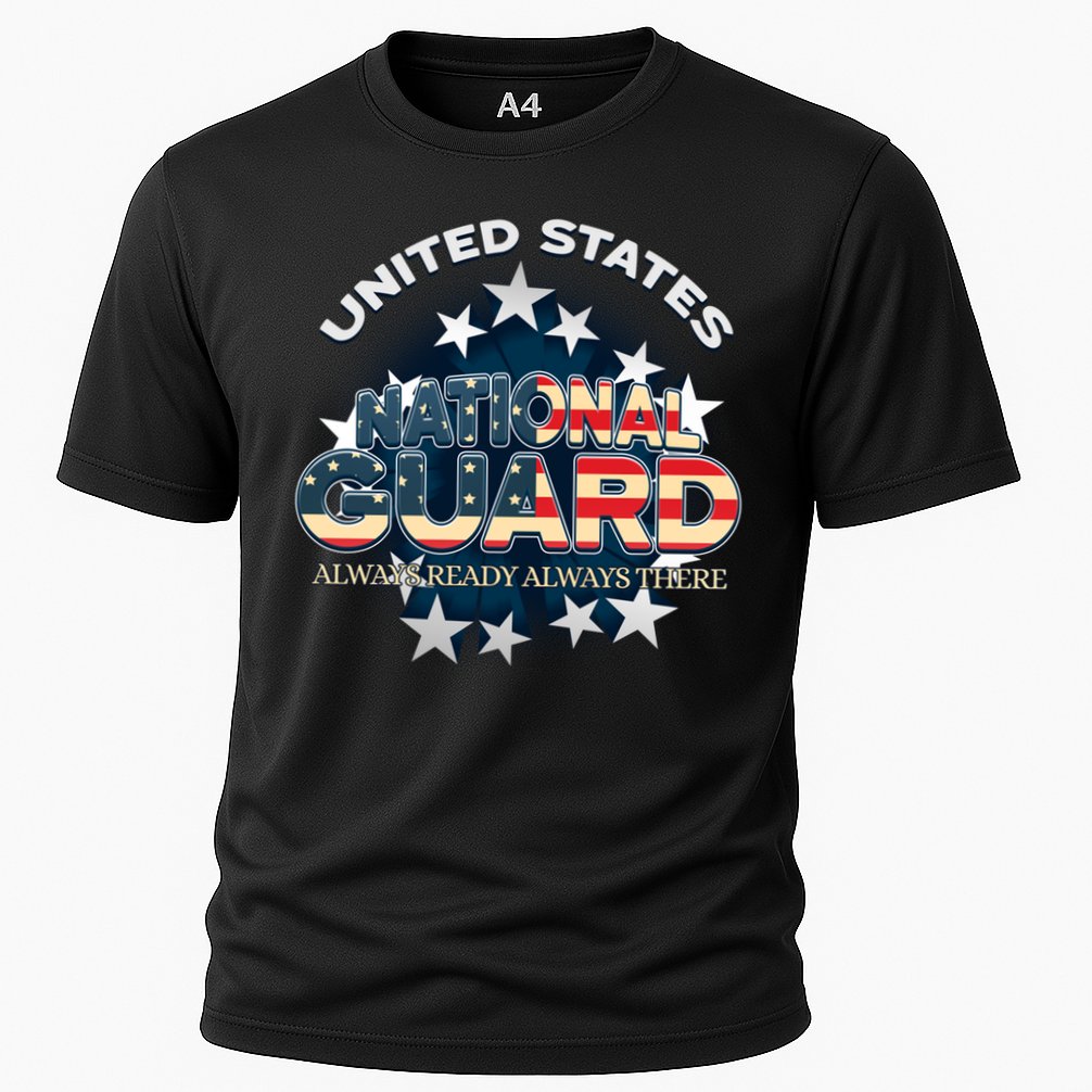 Us National Guard Always Ready Always There Army Gift Cooling Performance Crew T-Shirt